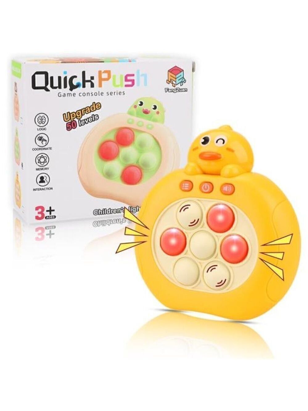 Bubble Game Console Handheld Fast Speed Pushing Educational Fidget Toy Kids CHIC